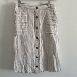 Light gray casual skirt